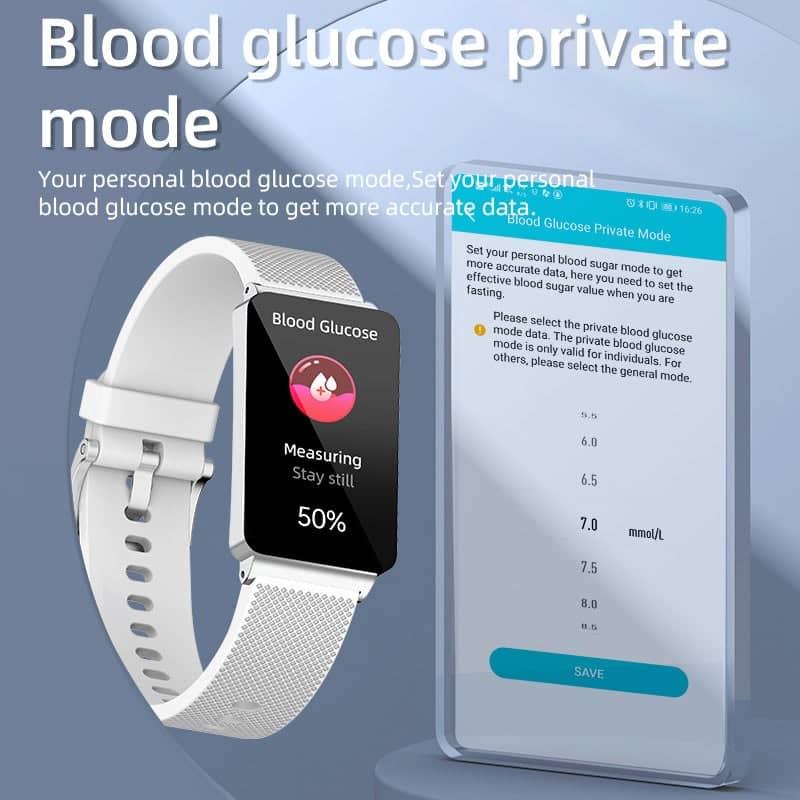 VitalTrack unisex smart fitness tracker with heart rate, blood pressure, sleep, activity monitoring & waterproof.
