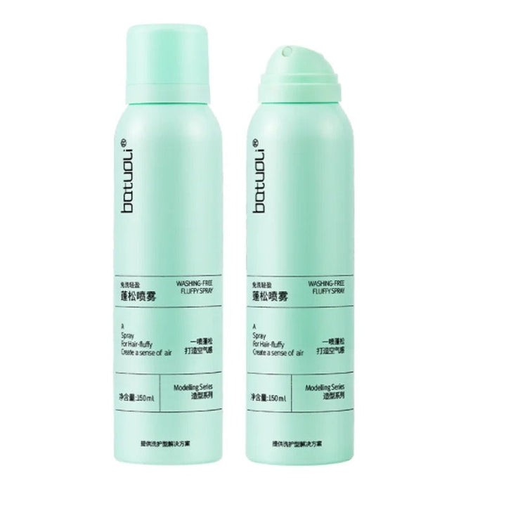 VoluBoost long-lasting volume spray for hair styling. Delivers instant root lift, frizz control & a quick-dry finish.