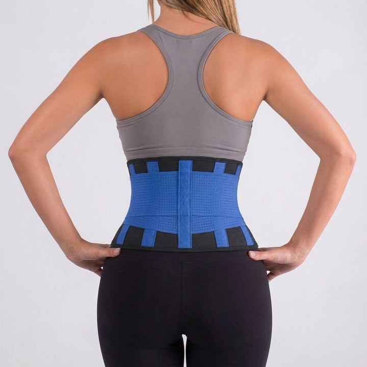 Adjustable fitness accessory: posture corrector and waist trainer belt for exercise aid