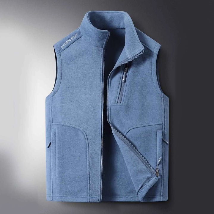 Unisex outdoor fleece vest for year-round layering. Warm, lightweight, and comfortable activewear for men & women.