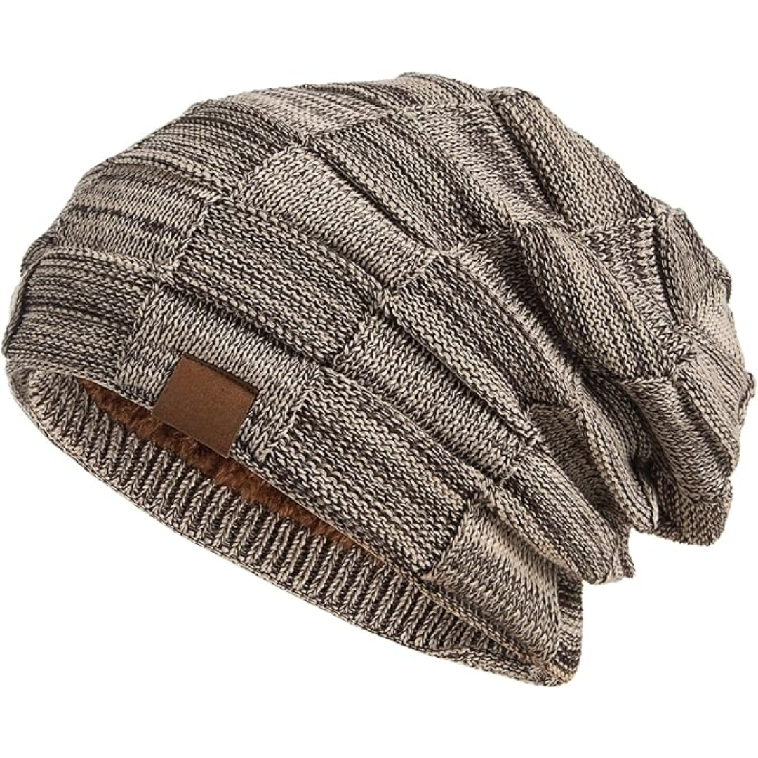 Unisex knitted beanie, versatile and stretchable, suitable for various head sizes and styles