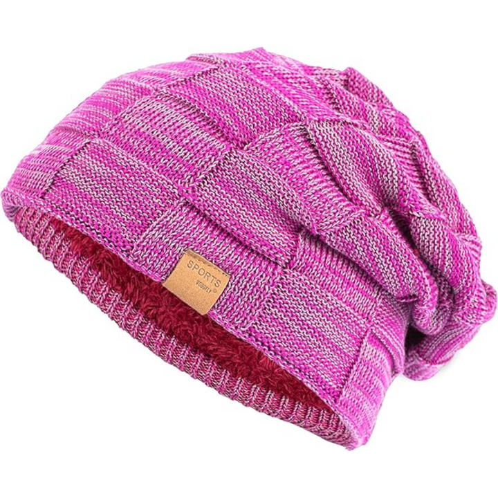 Knitted winter beanie, slouchy style for supreme warmth and comfort, unisex design