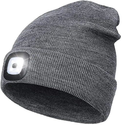 Comfortable, warm LED beanie hat with integrated light, enhancing visibility for all outdoor pursuits.