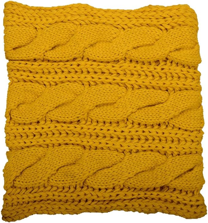 Stylized shot of a Davina unisex ribbed knit scarf, highlighting its cozy appeal