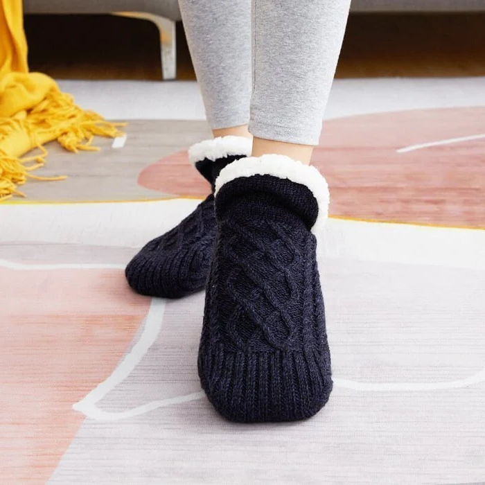 Plush thermal unisex indoor socks, providing ultimate warmth and soft comfort for cold winter days.