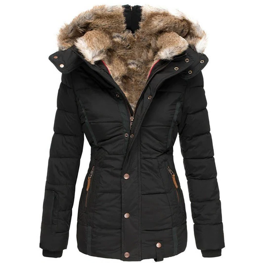 Unisex warm waterproof winter coat for cold weather. Insulated outdoor outerwear, perfect for seasonal fashion.