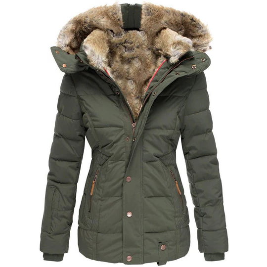 Warm insulated unisex winter coat, waterproof for cold weather. Stylish handcrafted outdoor jacket, versatile seasonal fashion.
