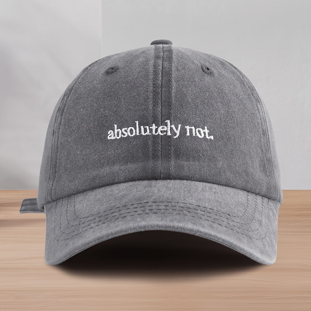 Close-up of a Washed Cotton Baseball Cap, highlighting soft texture. Durable, comfortable unisex hat for casual style.