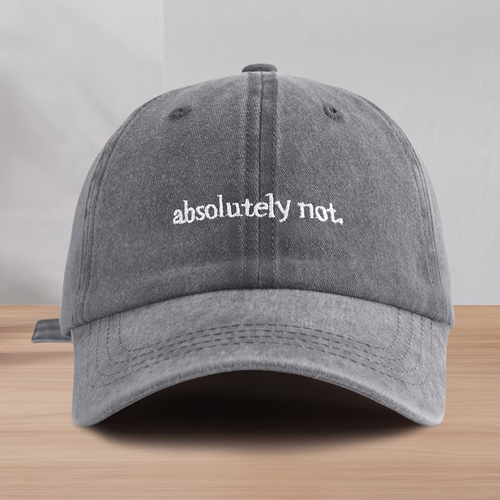 Close-up of a Washed Cotton Baseball Cap, highlighting soft texture. Durable, comfortable unisex hat for casual style.