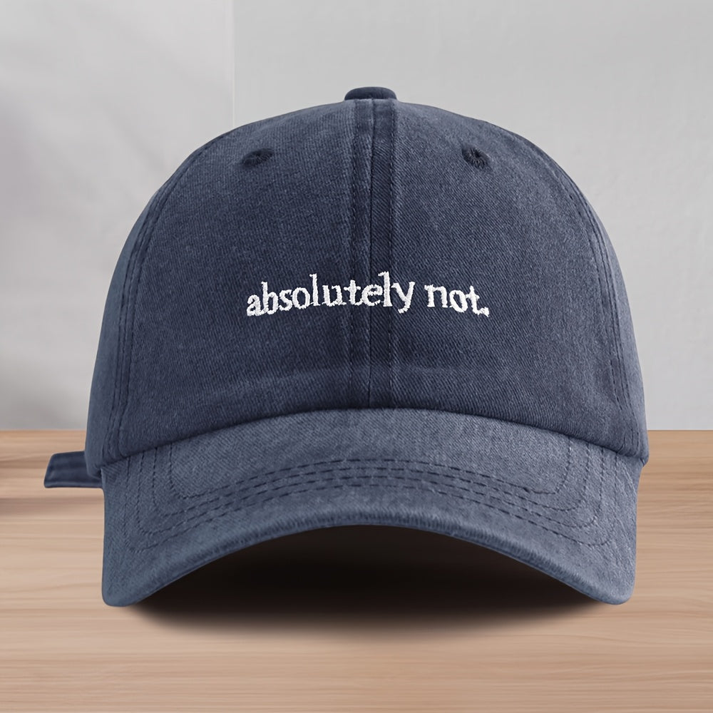 Person wearing a casual Unisex Washed Cotton Baseball Cap. A versatile, comfortable accessory for any outdoor activity.