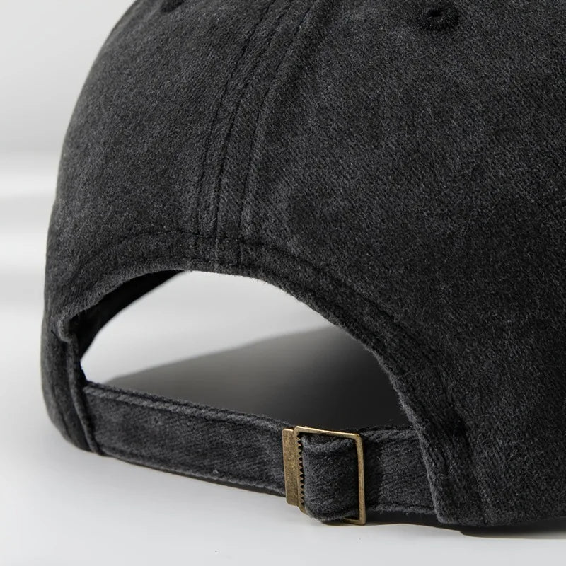Adjustable Washed Cotton Deadlift Cap, essential lifting gear for gym, athletic wear & fitness apparel.