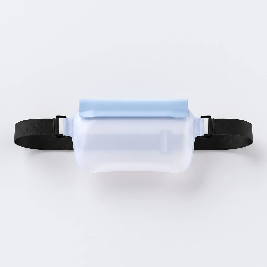 Durable water-repellent outdoor gear fanny pack. Protects essentials from water during travel & activities.