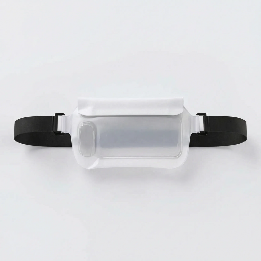 Versatile water-repellent waist pack. Great as a dry bag, travel bag, or beach bag for hands-free adventure.