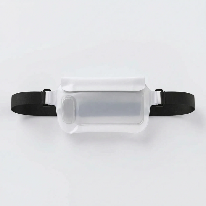 Versatile water-repellent waist pack. Great as a dry bag, travel bag, or beach bag for hands-free adventure.