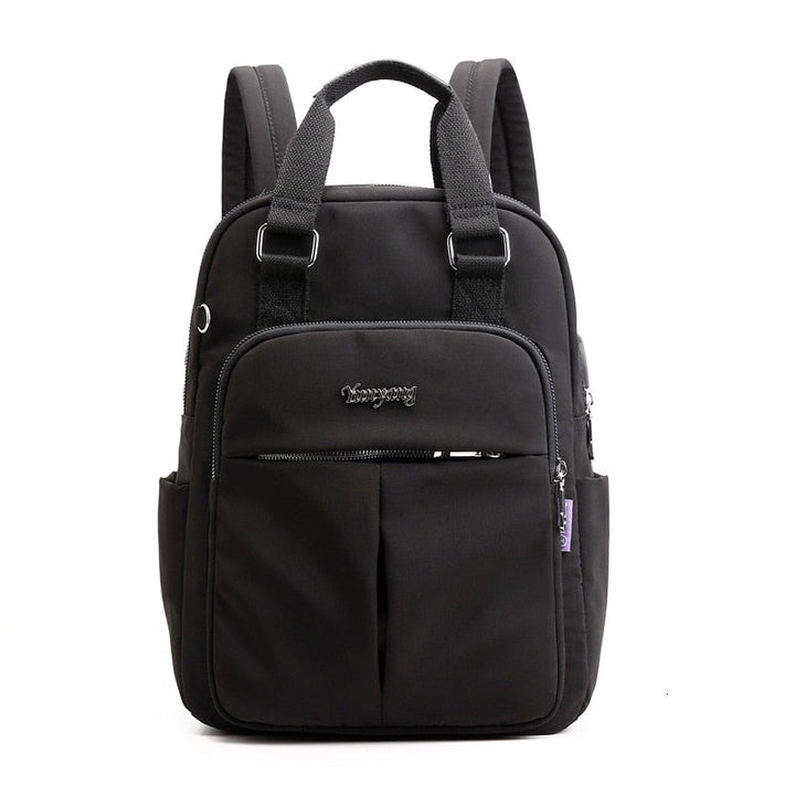 Lifestyle shot of anti-theft backpack, perfect for daily use & USB charging