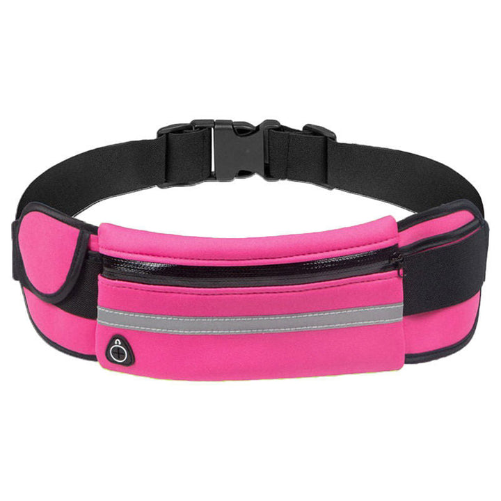 Versatile unisex running waist belt & fitness accessory. Water-resistant for jogging, hiking, & travel.