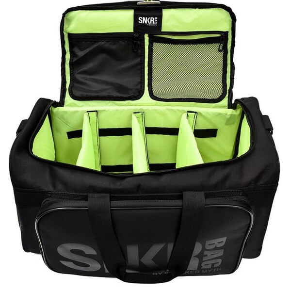 Interior view of the water-resistant organizer bag, designed for clean and dirty gear