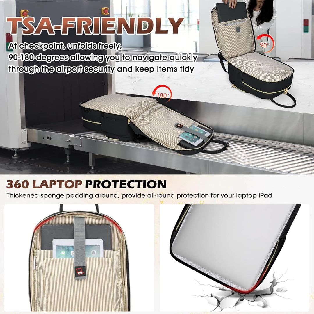 Detail of water-resistant material and zippers on a black laptop and travel backpack
