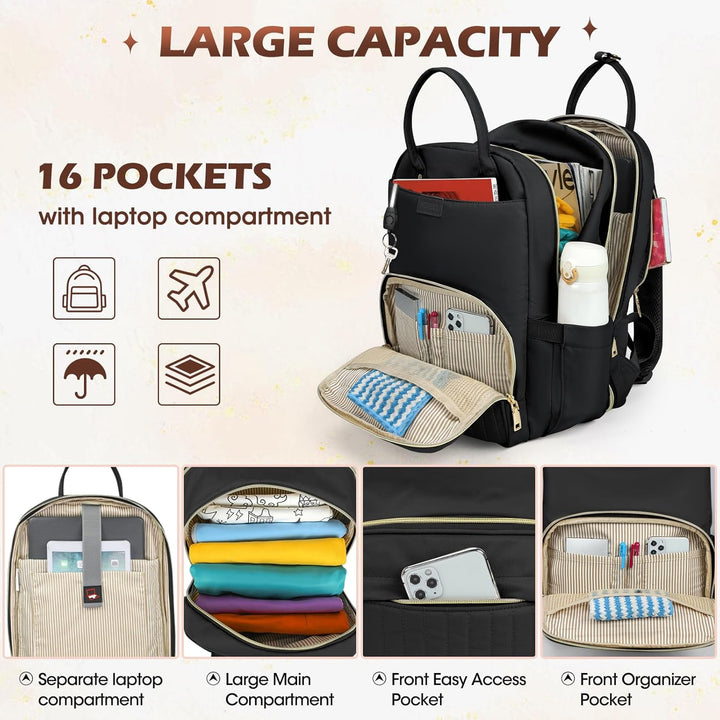 AeroFlex series travel backpack, perfect carry-on for men & women. Features organized storage for short trips.