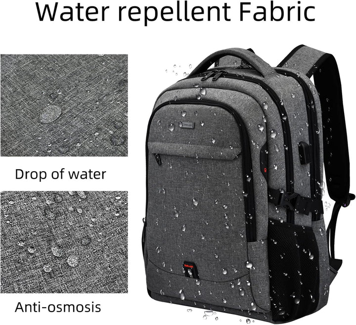 Secure anti-theft laptop travel bag, water-resistant, perfect for business.