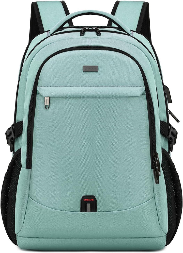Versatile work backpack with padded laptop sleeve & USB charging functionality.