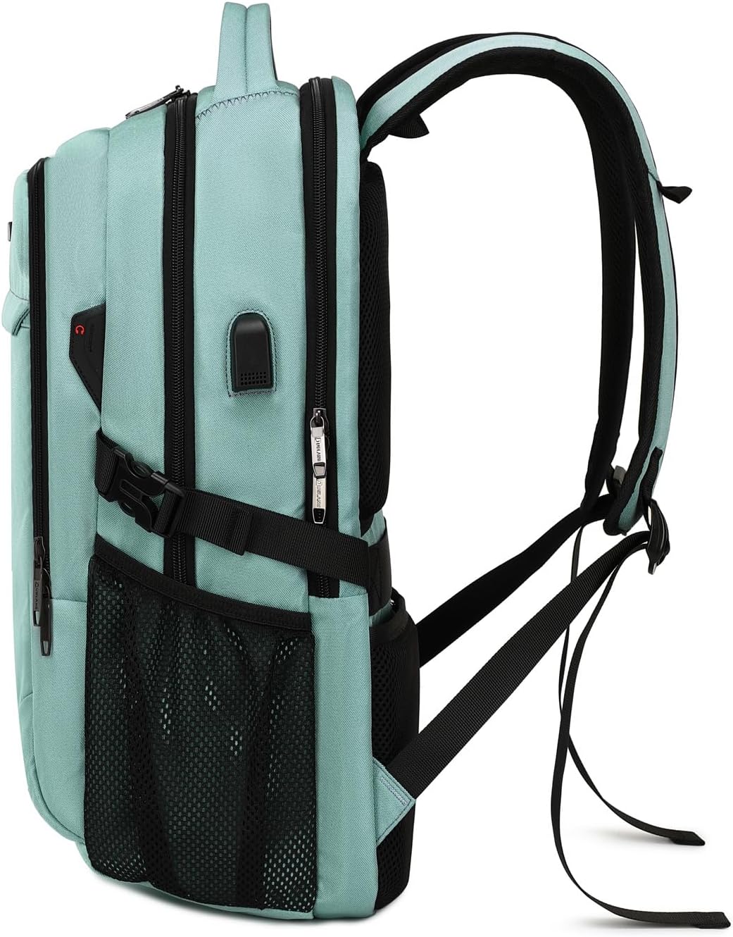 Durable travel backpack with anti-theft features, fits up to 15.6" laptops.