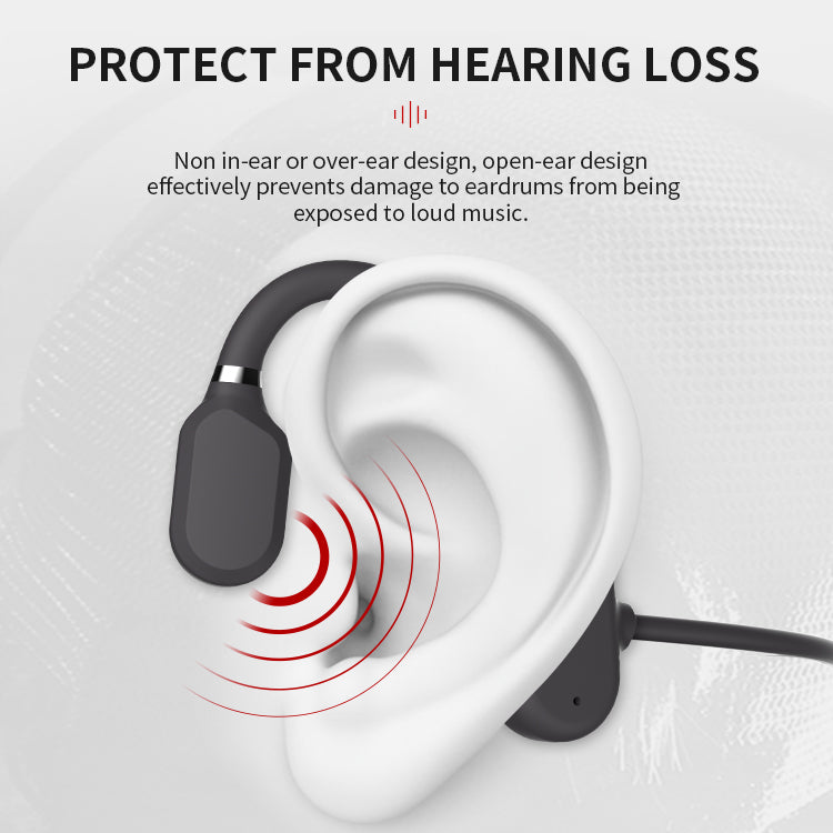 Waterproof bone conduction sports headphones for swimming, running & gym workouts.