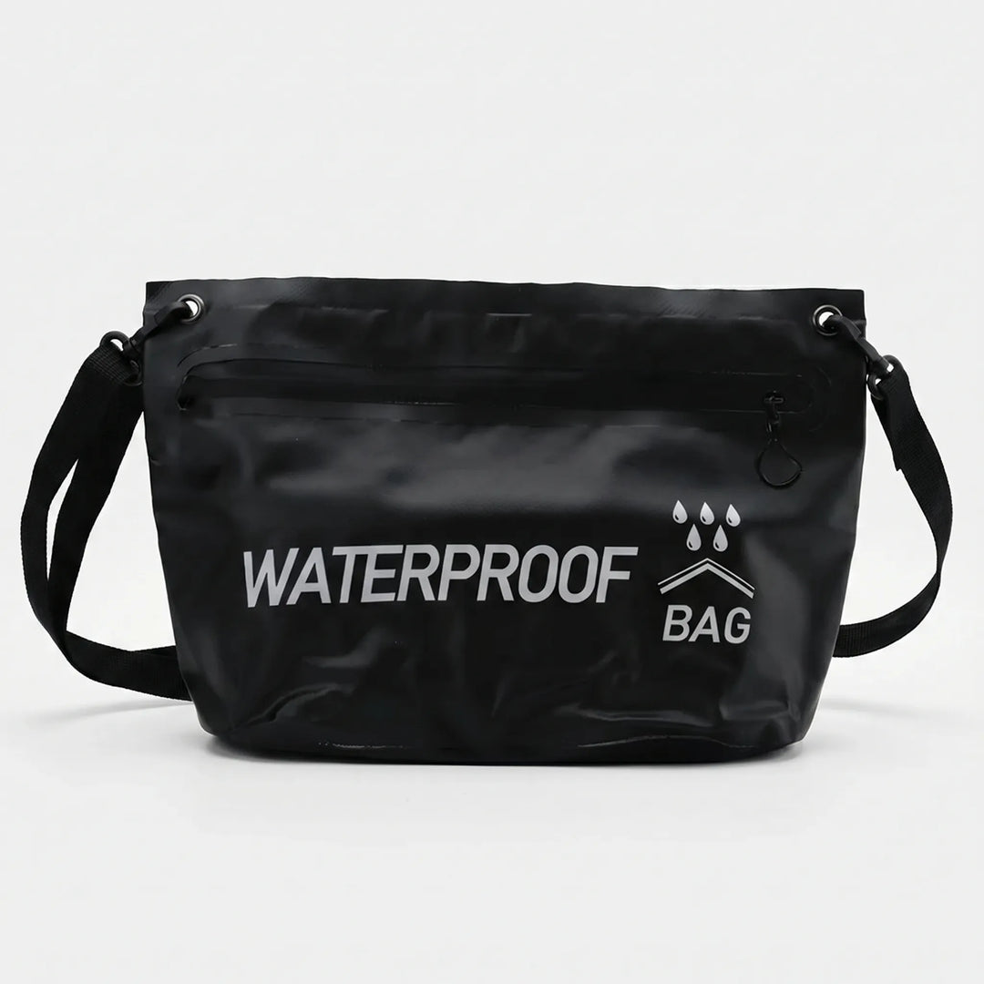 Essential waterproof dry bag for kayaking, paddleboarding & beach trips. Keeps phone, wallet, keys dry.