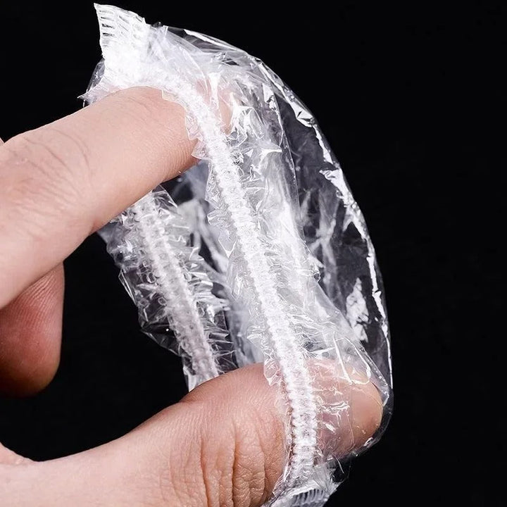 Disposable waterproof ear covers for showering. Unisex ear protection for bathing, hair care, & hygiene.