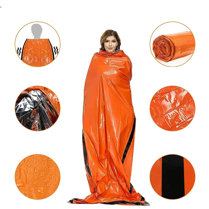 Durable waterproof emergency bivvy bag for survival. Compact, lightweight shelter for camping and hiking.
