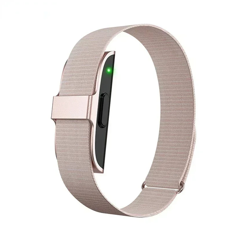Waterproof unisex smart fitness watch for health monitoring, tracking heart rate, steps, and activity.