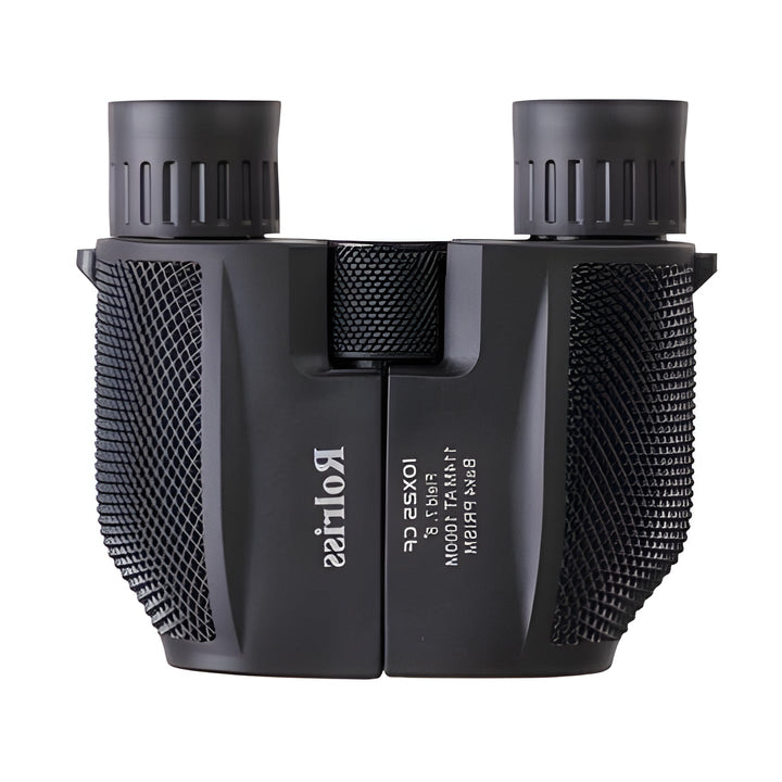Compact, unisex waterproof binoculars with high power and night vision for hiking, travel, and wildlife viewing.