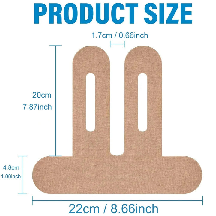 Elastic waterproof kinesiology tape for muscle & joint support during intense workouts and sports activities.
