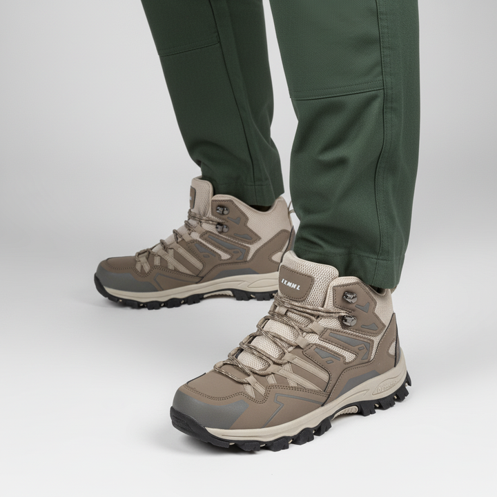 Close-up of Robin waterproof hiking boots showcasing material and construction