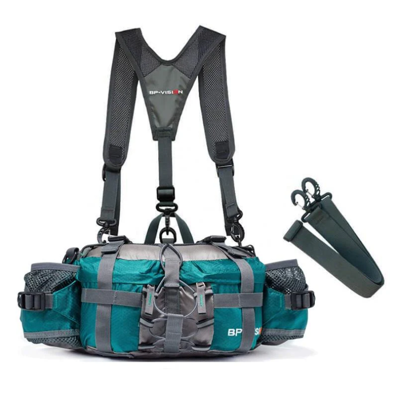 Unisex waterproof outdoor crossbody bag for hiking & travel adventures.