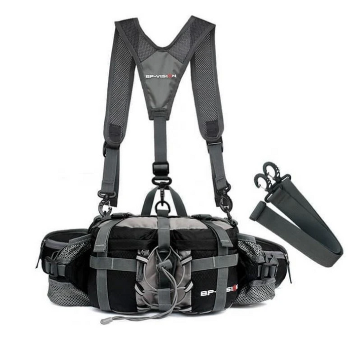 Durable, waterproof crossbody bag, perfect for outdoor adventures & travel.