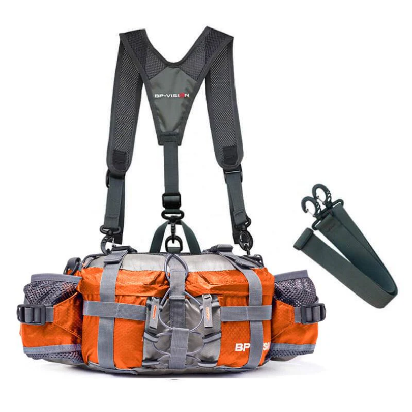 Versatile unisex waterproof crossbody/waist pack, ideal for active adventures.