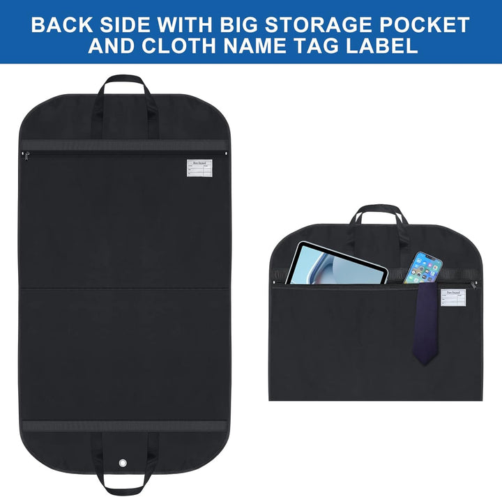 Folded waterproof garment bag made of Oxford fabric, protecting clothes from dust for travel essentials