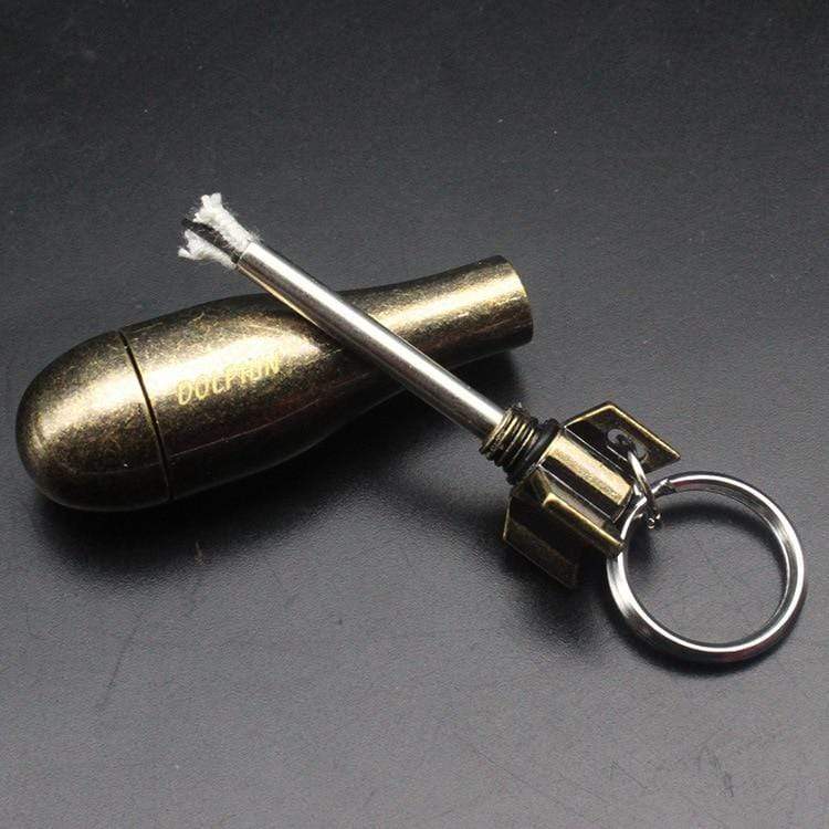 Unisex waterproof permanent match lighter for survival and outdoor use. Essential fire starter tool.