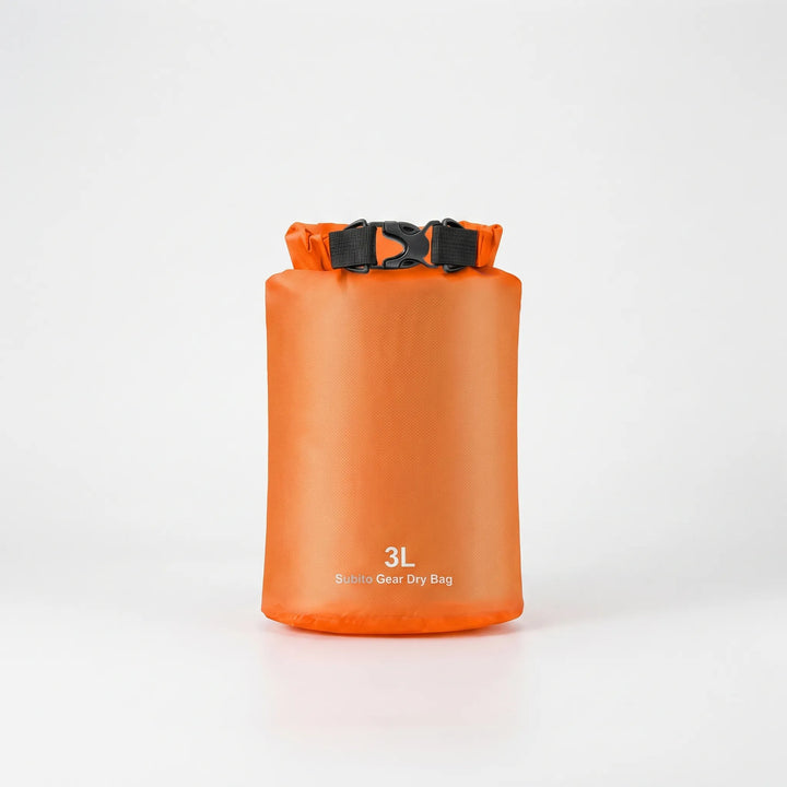 Secure your gear with this waterproof roll-top dry bag. Ideal for camping, travel & water sports.
