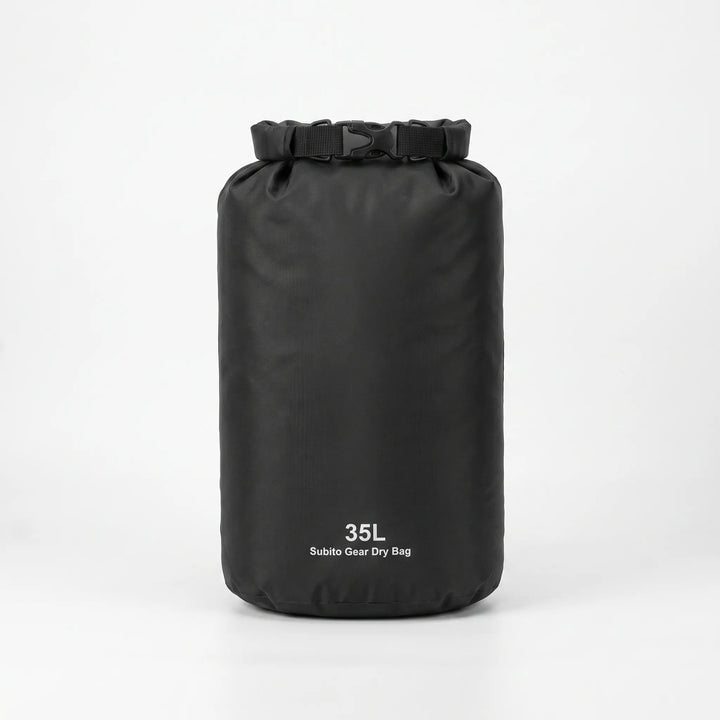 Rugged waterproof storage sack with roll-top design. Durable dry bag for camping, hiking & travel.