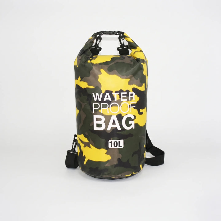 Explore confidently with this waterproof dry bag, excellent for kayaking, rafting, & camping gear.