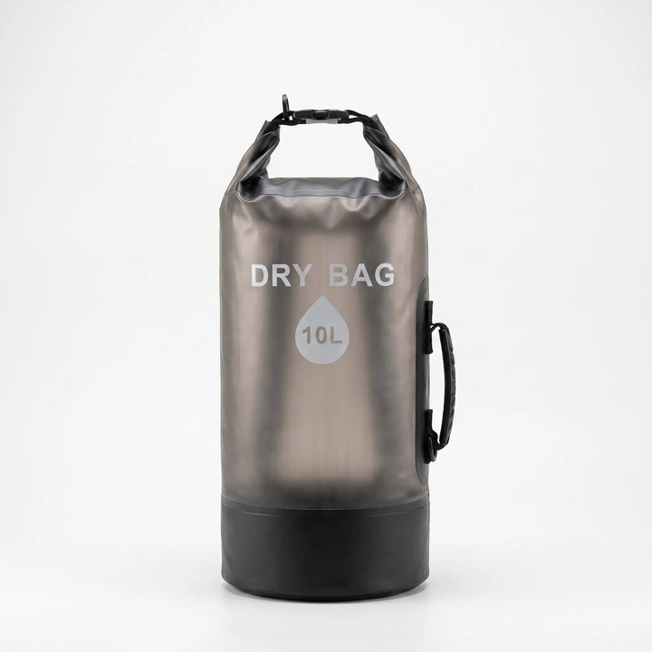 Durable outdoor dry sack with roll-top closure, ideal for hiking, camping & water sports gear.