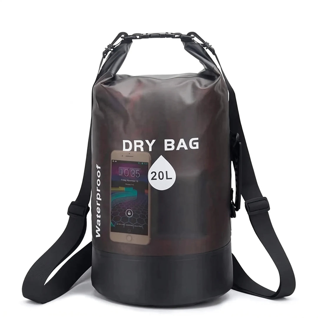 Compact & lightweight roll-top dry sack, perfect for protecting valuables during outdoor activities.