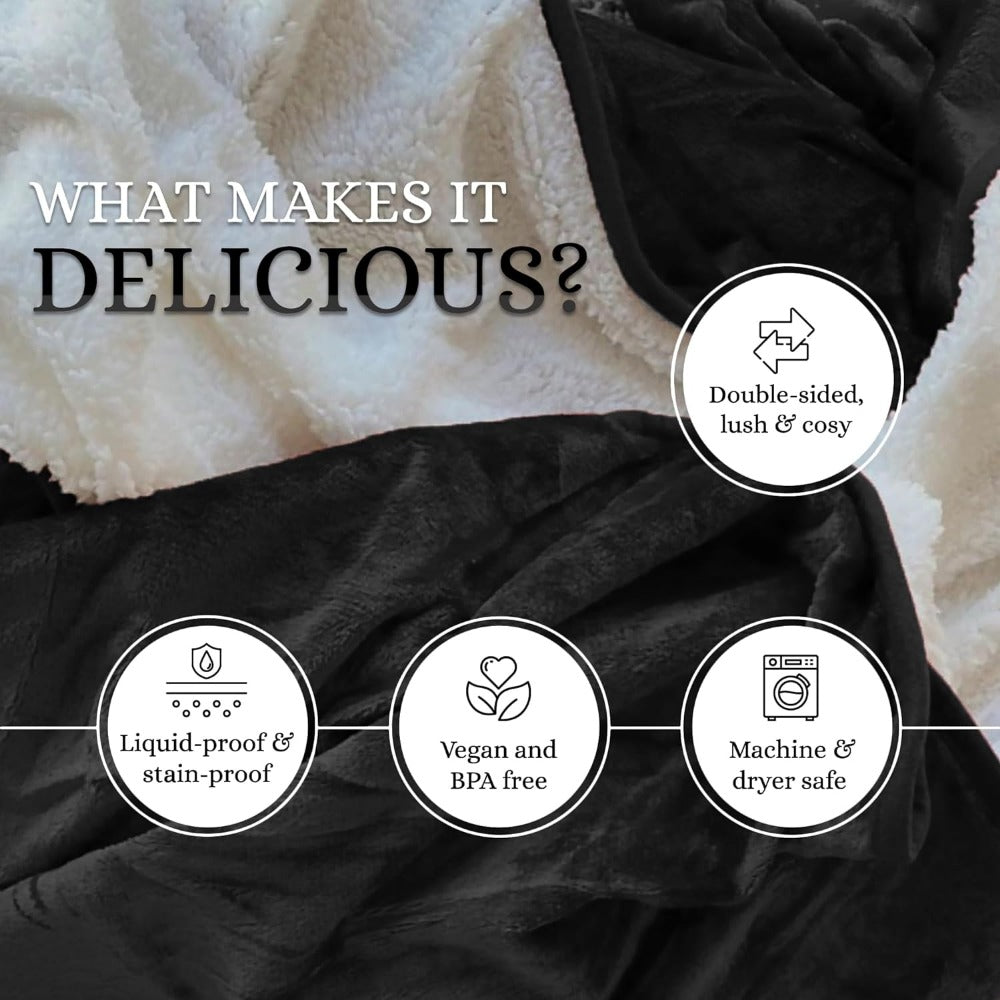 Premium spill-proof adult blanket for couples. Enjoy worry-free romantic moments while protecting your bedsheets.