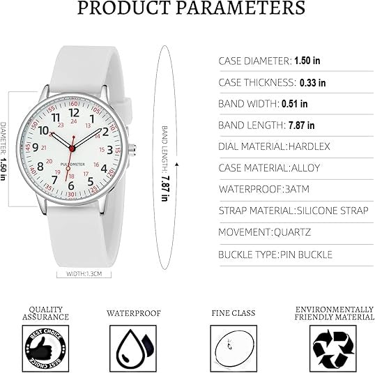 Unisex waterproof silicone fob watch in yellow, practical and durable scrub watch gift