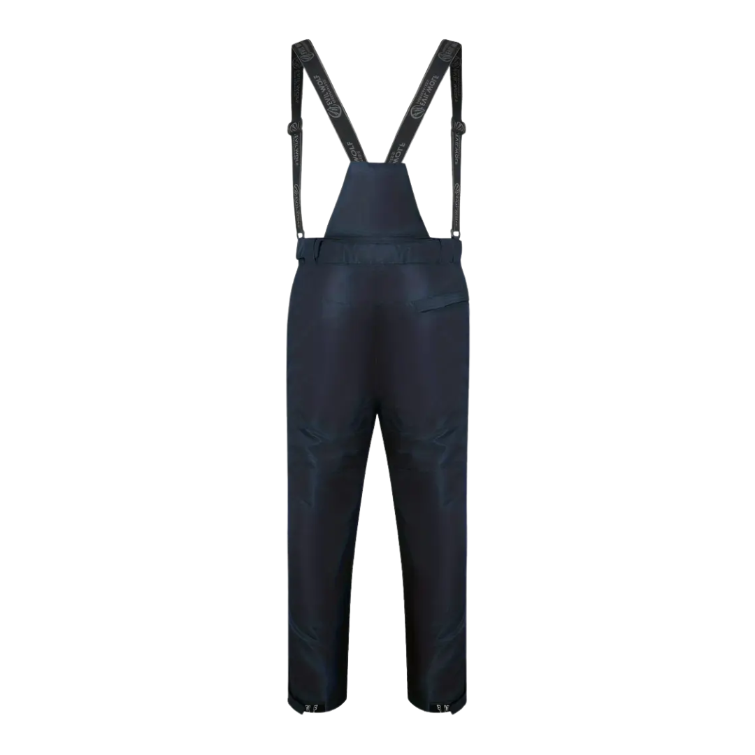 Unisex Mitchell ski trousers, insulated, side view, showing deep pockets and leg zippers