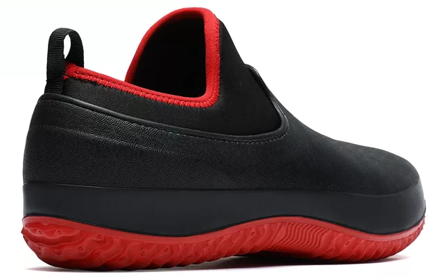 Easy slip-on waterproof work shoes for men & women, durable industrial footwear offering comfort & non-slip safety.