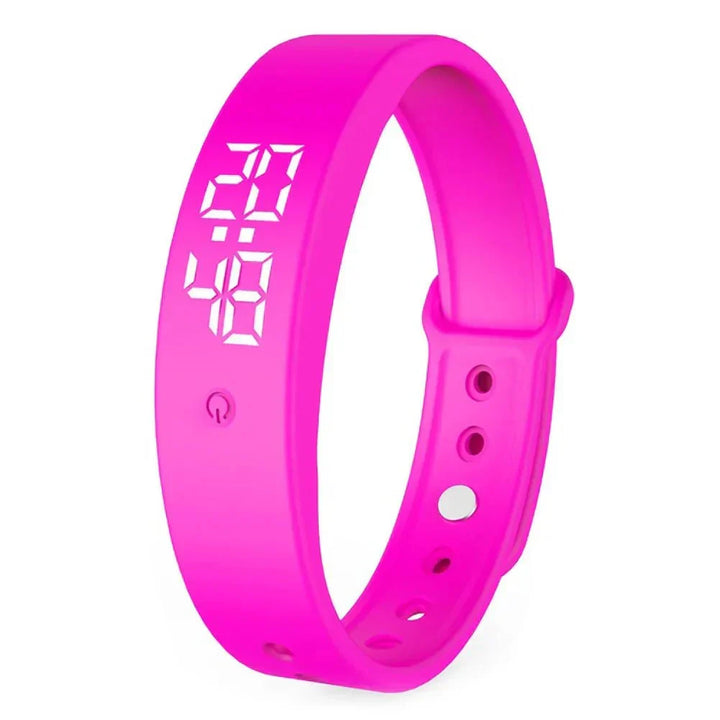 Wearable tech: a unisex waterproof smartwatch and health tracker, monitoring temperature and fitness via Android/iOS.