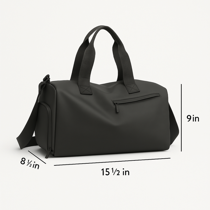 Unisex waterproof duffel bag for sports & travel, featuring a smart separate shoe compartment.